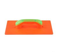 Plaque de plâtre en plastique orange 32 cm Planche légère avec poignée pour plâtre et mortier - Truelle de maçonnerie ergonomique aide pour les travaux intérieurs (grand)