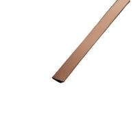 Plaque de plinthe, Bordure décorative autocollante en acier inoxydable, 5 mètres(Rose,5M-2CM)