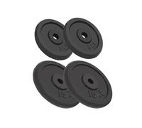 Plaque de poids 4 pcs 2 x 10 kg + 2 x 5 kg Fonte