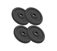 vidaXL Plaques de poids pour haltère 4 x 5 kg - fonte