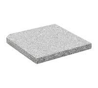 Plaque de poids carrée pour parasol Granit 25 kg Gris