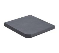 Plaque de poids de parasol-Pied de Parasol-Noir Granite Carré 25 kg NEUF BM856177956