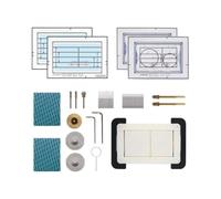 Plaque de poignée cachée carrelée compatible avec Geberit Sigma, Delta et Omega, plaque de poignée de WC invisible avec fixation magnétique