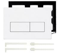 Plaque de poignée WC compatible avec Geberit Sigma 01 20 30 50, plaque d'actionnement pour chasse d'eau UP300 UP320 avec cadre de montage et vis
