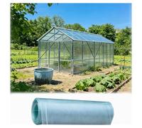 Plaque de Polycarbonate Étanche Pluie, Panneaux Toiture Transparents Résistants UV Panneaux Isolants Véranda Adaptés pour Pergolas, Serres, Toitures, Vérandas(0.7x5m/2.3x16.4ft)