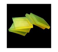 Plaque de polyuréthane, plaque de polyuréthane carrée translucide 100/150 mm, plaque de protection for moule, amortisseur d'usure, feuille de caoutchouc, 1 pièce (150 x 150 x 30 mm)(150x150x25mm)