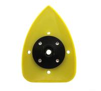 Plaque de ponçage triangulaire 70 x 100 mm pour meulage et polissage | Disque abrasif de rechange en métal PU pour outils de ponceuse électrique | Jaune noir