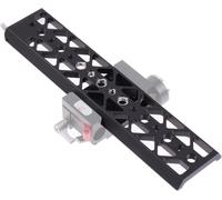 Plaque de pont légère en queue d'aronde de 10 pouces / 254 mm - Plaque de base inférieure - Longue plaque de queue d'aronde - Support pour trépied pour cage d'appareil photo standard Tilta