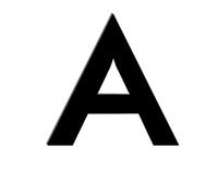 Plaque De Porte Auto-adhésive 3/4 Pouces, 1 Pièce, Lettre D'adresse, Numéro D'e-mail Noir, Adapté Aux Jardins Et Chambres(A,4inch)