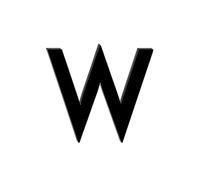 Plaque De Porte Auto-adhésive 3 Pouces/4 Pouces, 1 Pièce, Lettre D'adresse, Numéro D'e-mail Noir(W,4inch)