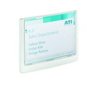 Plaque de porte Clicksign blanche A6