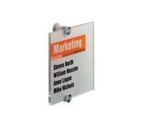 DURABLE Plaque de porte CRYSTAL SIGN 148 x 148 mm, transparent, insert imprimable