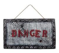 plaque de porte danger animée - ptitclown 25507 Gris G