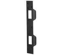 Plaque de porte en acier robuste avec double trous de 14,9 cm à 15,2 cm et améliore la sécurité Installation simple de la plaque de gâche de porte