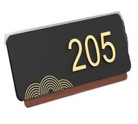 Plaque De Porte En Acrylique 3D, Numéro Maison for Villa, Magasin, Bureau, Appartement, Hôtel, Bar, Avec Autocollant Ou Maget, 1 Pièces(5,28cmx11cm)
