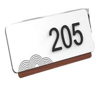 Plaque De Porte En Acrylique 3D, Numéro Maison for Villa, Magasin, Bureau, Appartement, Hôtel, Bar, Avec Autocollant Ou Maget, 1 Pièces(7,20cmx8cm)