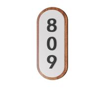 Plaque De Porte En Acrylique Avec Autocollant Ou Aimant, Numéro Maison for, Villa, Magasin, Bureau, Appartement, Hôtel, 1 Pièce(White V1 Magnet,25cmx10cm)