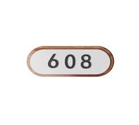 Plaque De Porte En Acrylique Avec Autocollant Ou Aimant, Numéro Maison for, Villa, Magasin, Bureau, Appartement, Hôtel, 1 Pièce(White H1 Sticker,20cmx8cm)