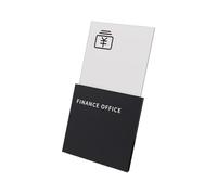 Plaque de porte en acrylique for bureau et entreprise, signes artistiques, plaque d'immatriculation maison, d'adresse, toilettes, cuisine, 1 pièce(32,25X13CM)