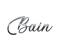 Plaque de Porte Maison - Toilettes, Salon, Chambre, Buanderie, Bain, Cuisine, Mot Décoratif Porte Autocollant 3D Plexi Noir Blanc Or Argent