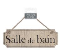 STC Plaque Porte Bois Salle de Bain