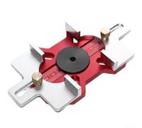 Plaque de positionnement fendue en alliage d'aluminium avec écrou de verrouillage en laiton pour une fente stable et un ajustement précis sur les panneaux d'armoire et les composants de tiroir