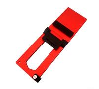 Plaque de positionnement pour rail de scie circulaire électrique en alliage d'aluminium 6061 à 90 degrés usiné CNC avec bouchon réglable en acier inoxydable Vis de verrouillage en laiton Coupe précise