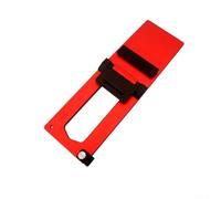 Plaque de positionnement pour rail de scie circulaire électrique en alliage d'aluminium 6061 à 90 degrés usiné CNC avec bouchon réglable en acier inoxydable Vis de verrouillage en laiton Coupe précise