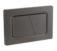Plaque de poussée à double chasse d'eau compatible avec les composants de réservoir de toilette muraux dissimulés for Ge-berit Sigma série 01 20 30, bouton gris bronze