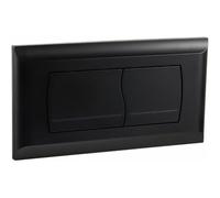 Plaque de poussée à double chasse d'eau Compatible avec les composants de réservoir de toilette muraux dissimulés à bouton de couleur unie for Ge-berit Twinline 30 et UP130(Matt Black)