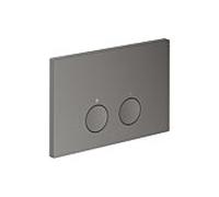 Plaque de poussée Hansgrohe AXOR FlushPlate 42531330 pour double chasse d'eau, en métal, finition chrome noir poli
