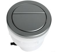 Plaque de poussée ronde double trou 72,5-80 mm (gris) | ABS moulé par injection, finition peinte par pulvérisation, résistant, plastique, longue durée de vie