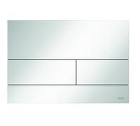 Plaque de poussée TECE WC TECEsquare II métal pour la technologie à double chasse d'eau, 9240832, Couleur: blanc brillant
