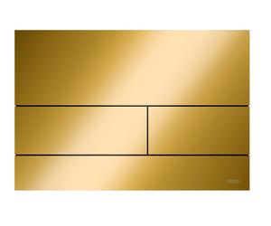 Plaque de poussée TECE WC TECEsquare II métal pour la technologie à double chasse d'eau, 9240839, Couleur: Aspect doré brillant PVD