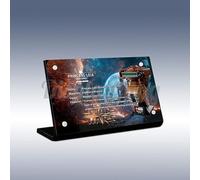Plaque de présentation en acrylique pour casque Lego Princesse Leia (Boushh) 75351 (kit Lego non inclus)