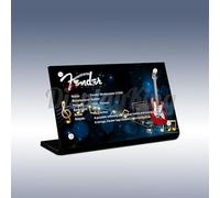 Plaque de présentation en acrylique pour Lego® Fender Stratocaster 21329 (ensemble Lego non inclus)