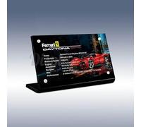 Plaque de présentation en acrylique pour Lego Ferrari Daytona SP3 42143 (ensemble Lego non inclus)