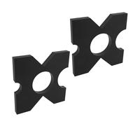 Plaque de pressage pour cadre en H 20t/32t en fer, 24,8 x 24,8 x 2,5 cm, hydraulique, avec découpes en U et en V, 2 plaques de presse hydraulique, pour la production et l'entretien