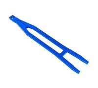 Plaque de pression de batterie en alliage d'aluminium #7426 RC Pièces améliorées pour voiture TRAXXAS 1/10 Ford Fiesta ST Rally RC (bleu)