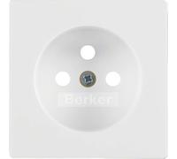 Plaque de prise de terre Berker Q.1 Q.3 Q.7 blanche