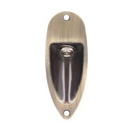 Plaque de Prise D'entrée et de Sortie de Guitare Style Bateau, Pièces de Rechange pour Guitare électrique Couleur Bronze 6,35 Mm avec Vis pour Prise Fender Strat Stratocaster