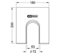 Plaque de prismes Ø 72,0 mm KSTOOLS - 7001743