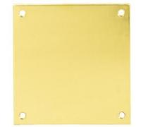Plaque de propreté 80x80mm laiton poli - HERACLES - 251552