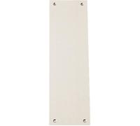 Plaque de propreté aluminium pour poignées de portes palières, 250 x 70 x 2mm, Argent