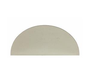 Plaque de propreté demi-lune adhésive en inox poli - 150 x 300 mm DUVAL