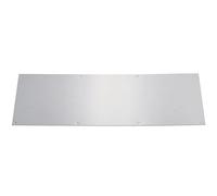Plaque de propreté inox brillant - Rectangulaire - 730 x 250 mm - Percée - Duval
