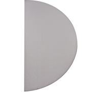 Duval Plaque de propreté inox Demi-lune 300 x 150 mm Adhésive