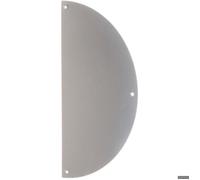 Plaque de propreté inox Demi-lune 300 x 150 mm Percée Duval