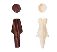 Plaque de Propreté Porte Panneaux de porte salle bains en bois massif, 2 pièces/se, décoration toilettes Antique, plaque signalisation WC, auto-adhésive(Color 7)