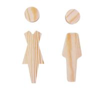 Plaque de Propreté Porte Panneaux de porte salle bains en bois massif, 2 pièces/se, décoration toilettes Antique, plaque signalisation WC, auto-adhésive(Color 3)